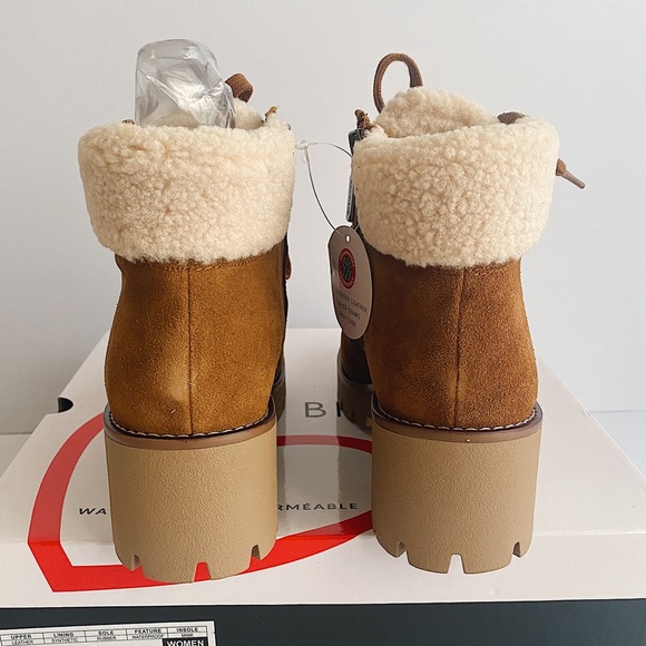 ✨New BLONDO Devin Waterproof Suede Booties Camel 8 - Picture 8 of 12